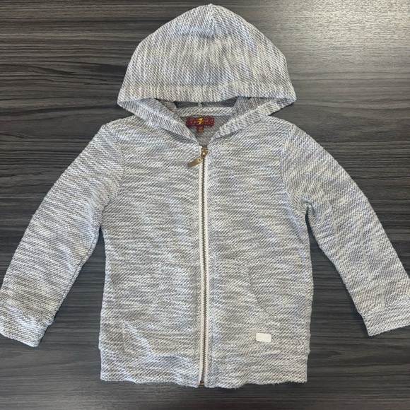 Seven7 Heathered Gray Kids Hoodie 3T - Picture 2 of 9